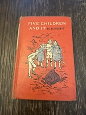 Five Children And It Book by E. Nesbit Looking Glass Library HB 1948 USA