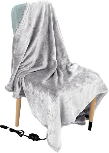 12V Heated Travel Blanket - Large Plush Electric Car Blanket for Winter Warmth - Picture 6 of 8