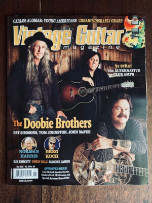 Vintage Guitar Magazine May 2025  Doobie Brothers Norman Harris Greg Koch Vol 39