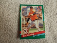 Leaf Donruss 1990 / MLB "CURT SCHILLING" #556 Baltimore Orioles Trading Card n23