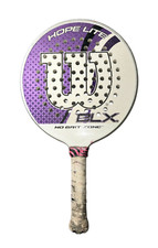 Wilson BLX Hope Lite Womens Platform Tennis Paddle Purple White Silver 4" Grip