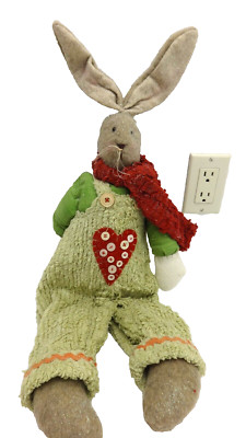 NWT Raz Imports Osterhase Gewichts Plüsch Dekoration Mit Beweglichen Ohren 25''