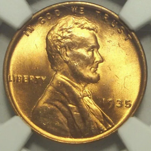 1935 Lincoln Cent NGC GEM MS 66 RED