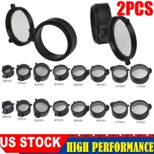 Quick Flip Spring Up Open Lens Cover Through See-thru Riflescope Rifle Scope Cap