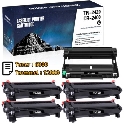 Toner & Trommel Compatible with Brother TN-2420 DR-2400 MFC-L2710DW HL-L2350DW
