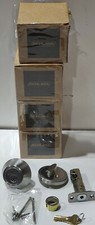 Schlage JD60 Satin Stainless Steel Single-Cylinder Deadbolt QTY 4 KEYED ALIKE