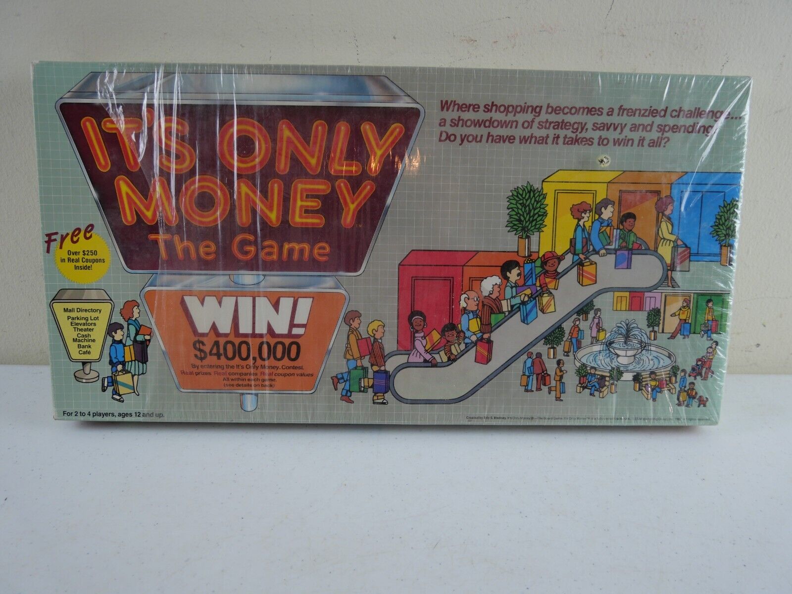 It's Only Money Game Vintage 1987 Shopping Strategy Coupons RARE for sale  online