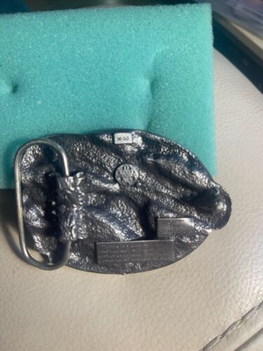 Vintage 1985 “I’d Rather Be Fishing” Belt Buckle By Siskiyou - Picture 3 of 3