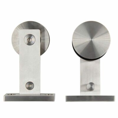 KINMADE YAMA Stainless Steel Sliding Barn Door Hardware Kit 8FT 