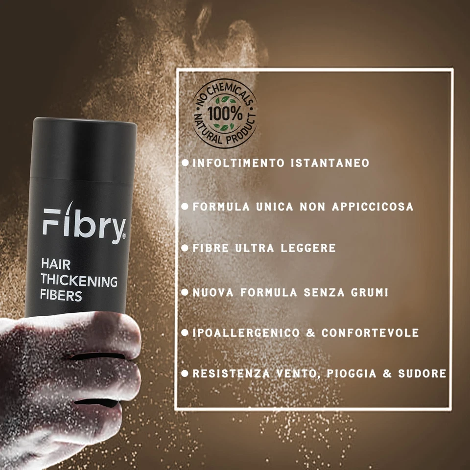FIBRY Microfibre Anti Diradamento, Fibre Capillari Anti Calvizie, 28 Grammi - Immagine 4 di 4