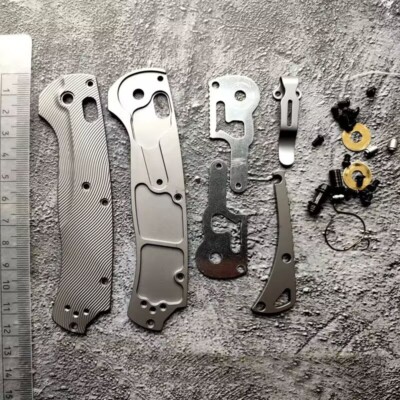 1 Set Custom Made Titanium Alloy Replacement Scales for Benchmade 15535 Modify