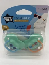 Tommee Tippee Limited Edition Summer Days Pacifiers 0-6mo BPA BPS Free Free S&H
