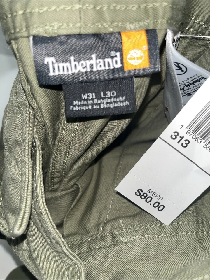 Timberland 工装裤 31x30 绿色 — 第 3/3 张图片