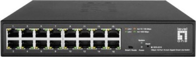 GES-2216 HILBERT 10 Zoll 16-Port Gigabit Smart Lite Managed Switch Level One 