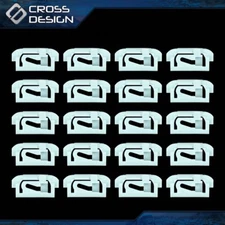 20pcs Windshield & Rear Window Trim Molding Clips Fit For 1975-1988 GM Cars