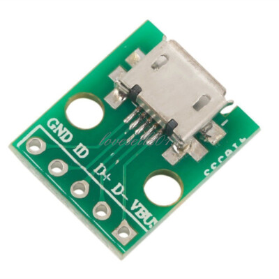 5/10/20PCS MICRO USB To DIP Adapter 5pin Female Connector Pcb Converter DIY KitS