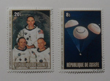 Discount Stamps : GUINEA FRANCE AFRICAN COLONY SPACE NEIL ARMSTRONG 2v USED