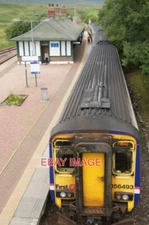 PHOTO  CLASS 156 SET 156493 AT  AT RANNOCH RAILWAY STATION  2014