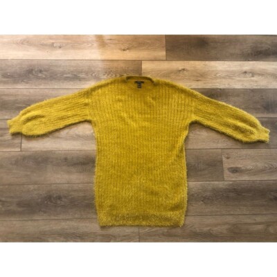 Forever 21 Fuzzy Green Sweater Dress | eBay