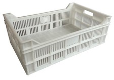 Plastic Ventilated Stacking Food Grade Bakery Euro Trays - Commercial Quality