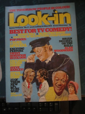 Look-In Magazine March 1975 Benny Hill Bless This House Doctor at Sea