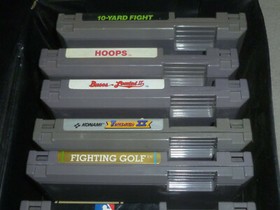 NINTENDO NES GAME LOT BASES LOADED II DOUBLE DRIBBLE KINGS OF BEACH HOOPS TRACK