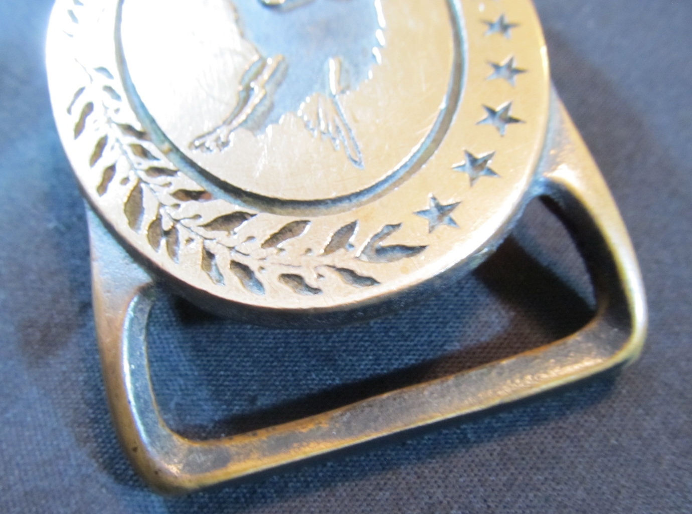 BALD EAGLE Solid Brass Belt Buckle Tech-Ether Gui… - image 4