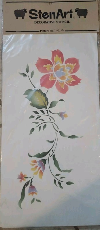 Sten Art Decorative Stencil Pattern Jmd 12 Floral