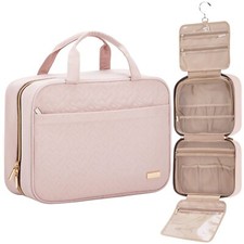Travel Toiletry Bag for women Portable Hanging Organizer for Full-Sized Shamp...