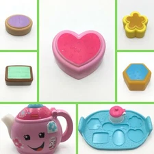 U PICK: Fisher Price Sweet Manners Tea Set Replacement Piece Pot Tray Cake Treat