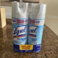 Lysol Disinfectant Spray Crisp Linen 12.5 oz Aerosol 2/Pack