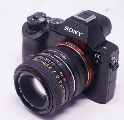 SONY E MOUNT ADAPTIERT 50MM F1.7 MINOLTA MD PRIME LENS ALL A7 NEX,A6000 