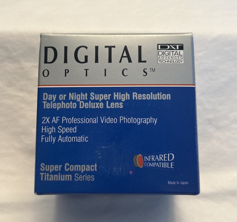 Digital Optics 2X AF Super High Resolution Telephoto Deluxe Lens 52mm NIB