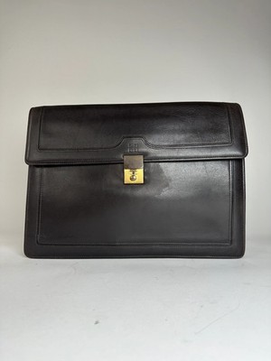 Vintage Givenchy Leather Clutch Big Brown