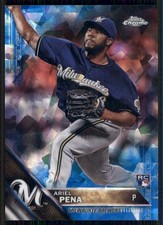 2016 Topps #430 Ariel Pena Chrome Sapphire 65th Anniversary Edition