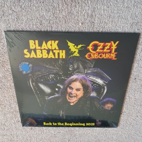 BLACK SABBATH & OZZY OSBOURNE Back to the Beginning BLUE VINYL 12" LP SEALED