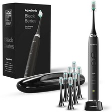 AquaSonic Black Series Ultra Whitening Electric Toothbrush New