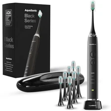 AquaSonic Black Series Ultra Whitening Electric Toothbrush New