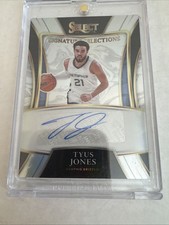 2021-22 Panini Select Signature Selections Tyus Jones