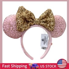 Disney Parks Princess Cinderella Snow White Rapunzel Pink Ears Headband US POST