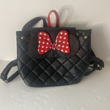 Zaino borsa Disney Minnie Mouse nero Dani di Danielle Nicole trapuntato fiocco rosso