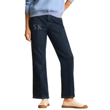 GLORIA VANDERBILT 'Amanda' Dark Wash Stretch Straight Jean's size 6 Short 29×28