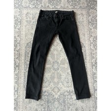 RRL Japan Selvedge Denim Jeans Womans Size W31 L31 Black Skinny Made in USA