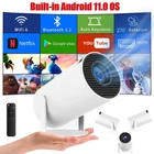 Portable 4K LED Projector Android 5G WiFi Bluetooth HDMI USB Mini Home Theater