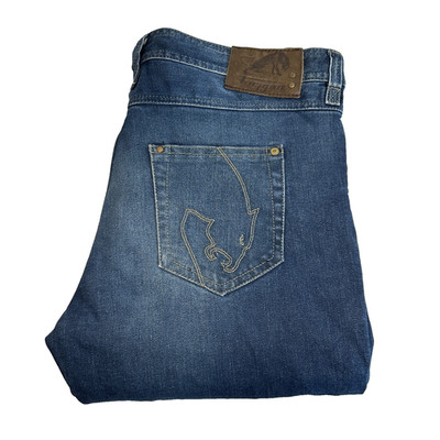 Furygan D30 Motorrad Jeans Herren W36 L26 (Etikett W34) Blau Stretch Denim Biker