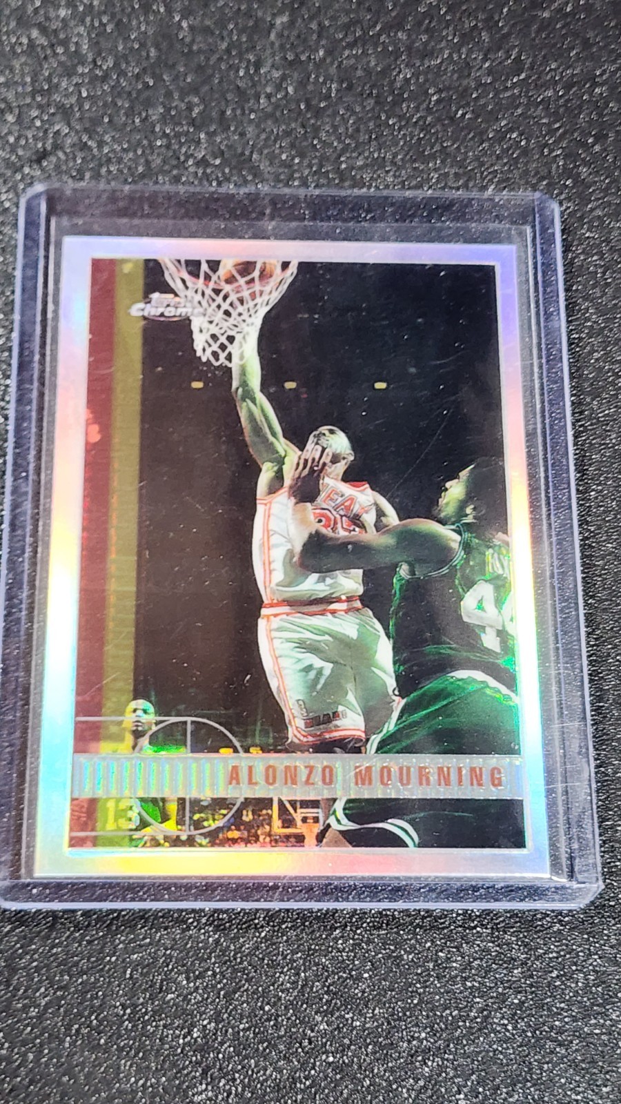 1997-98 Topps Chrome Alonzo Mourning Refractor #101 Heat