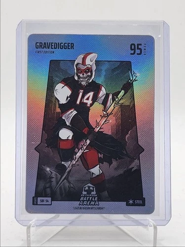 STEFON DIGGS GRAVEDIGGER 2025 BO JACKSON BATTLE ARENA STEEL 1ST ED SILVER Q5918