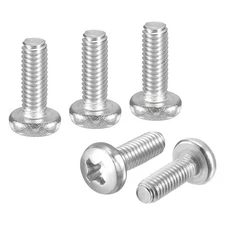 M4-0.7x12 Pan Head Machine Screws - 30pcs - 304 Stainless Steel -Silver