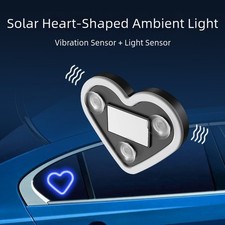 Car Window Neon LED Heart Shape Light Solar Powered with Multiple Effects
