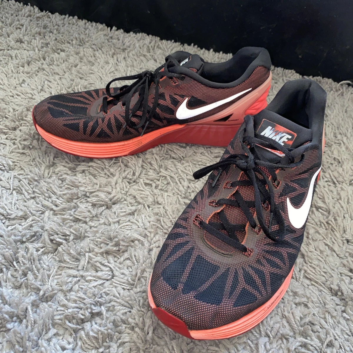 Nike Mens Lunarlon JUST DO IT Coral Orange 644395-600 Size 12 Slip On Sneakers Nike Men main image 2